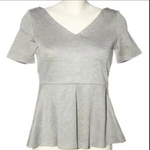 COS Light Gray Textured Top